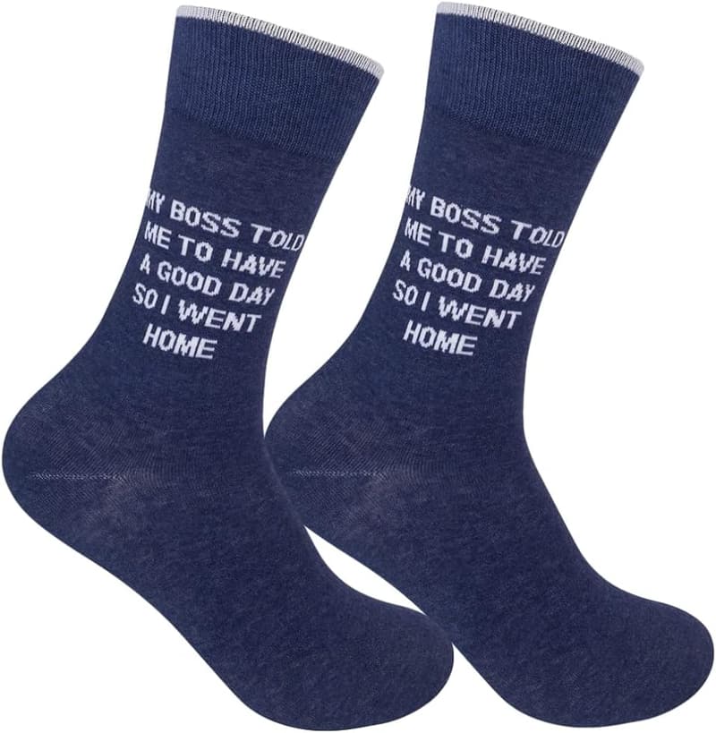 Funny Novelty Socks with Sayings for Men and Women