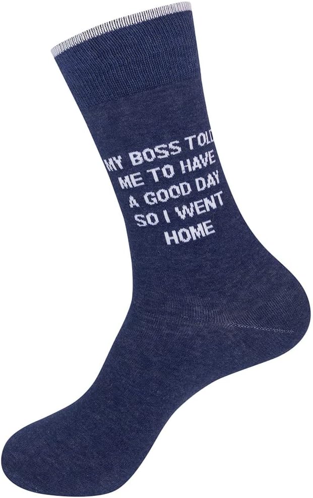 Funny Novelty Socks with Sayings for Men and Women
