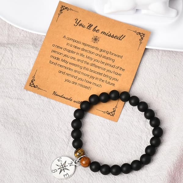 Farewell Natural Stone Bracelet for Colleagues & Coworkers
