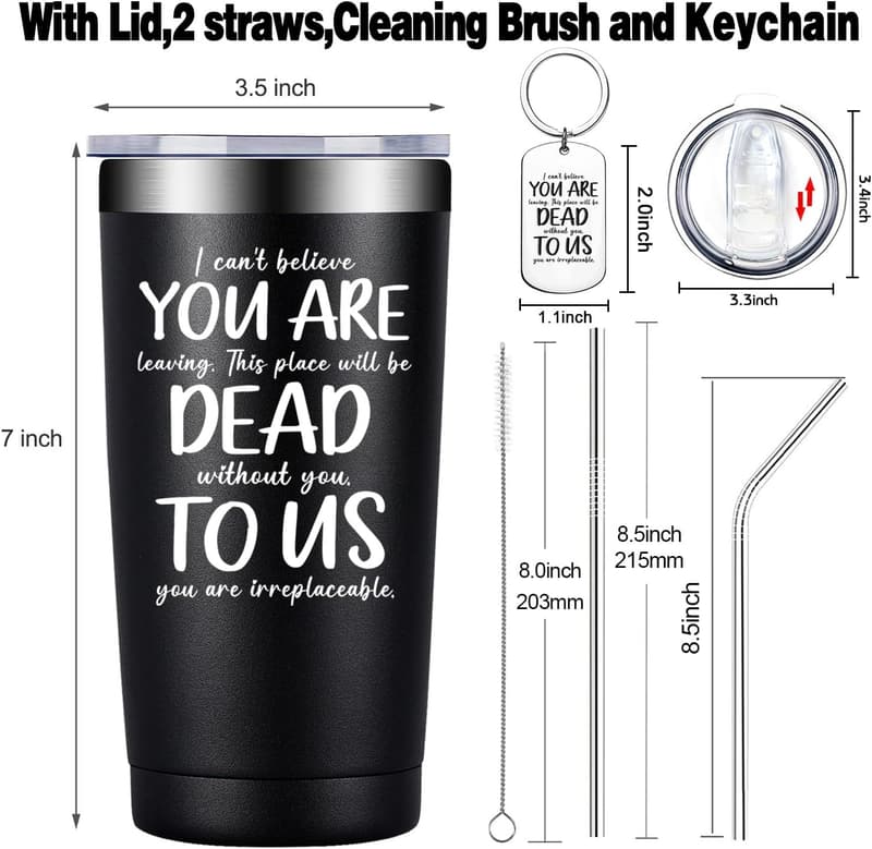 Going Away Gift Tumbler Cup for Coworkers