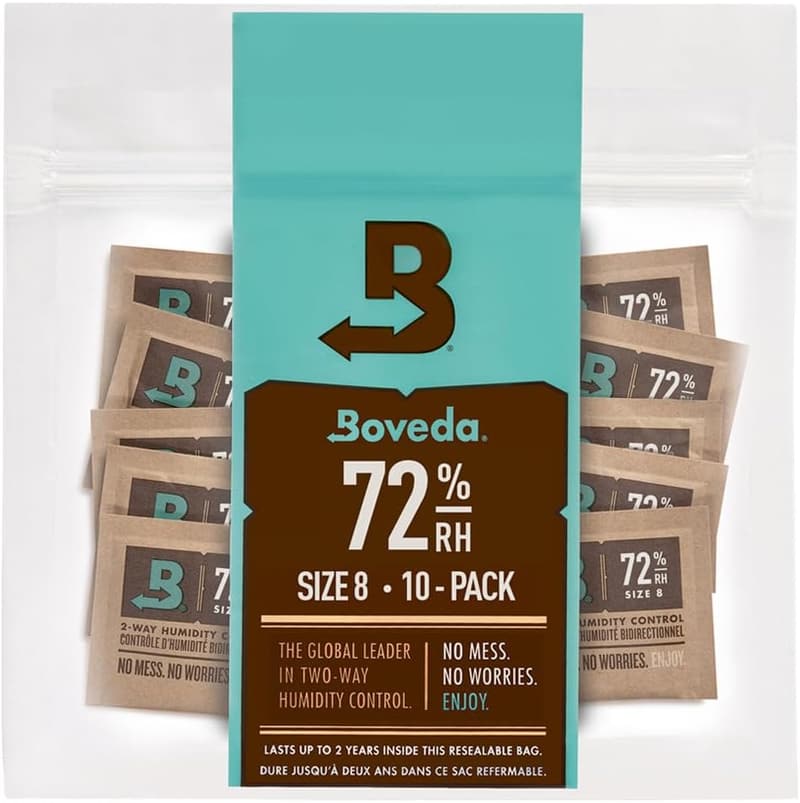 Boveda 72% RH 2-Way Humidity Control Pack - 10 Count