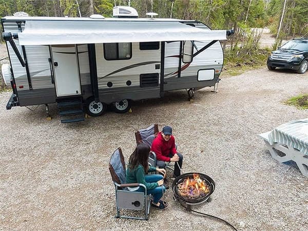 Portable 24-Inch Smokeless Outdoor Propane Fire Pit
