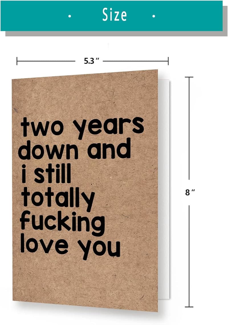 2nd Anniversary Card for Couples - 