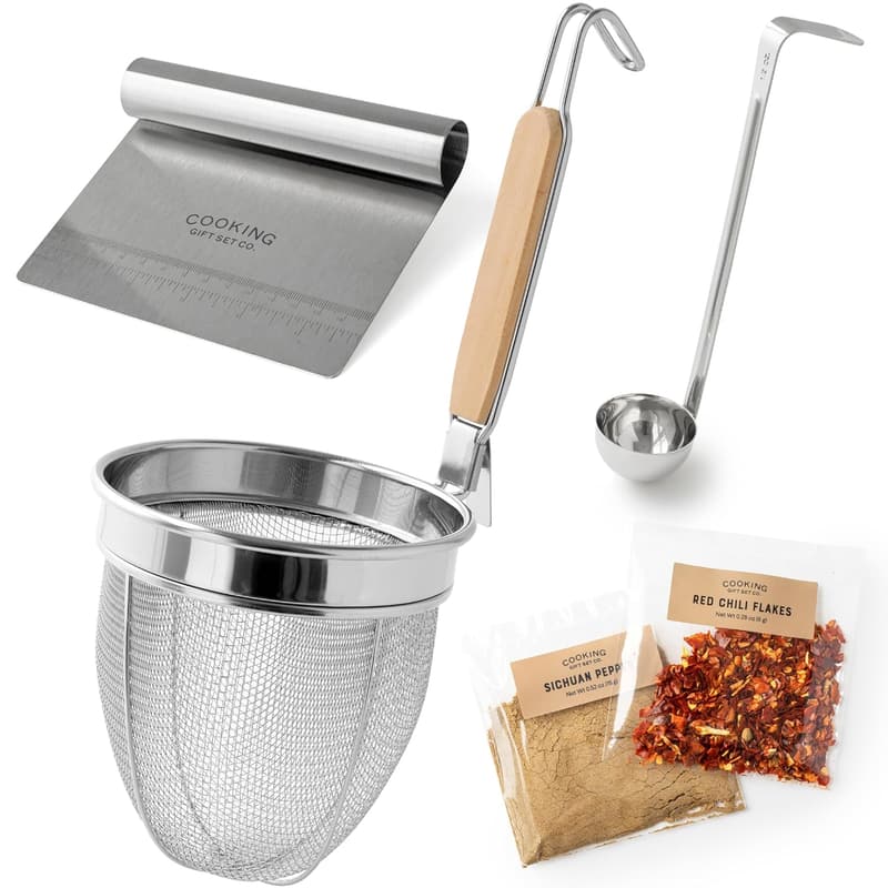 Stainless Steel Noodle Strainer Set for Asian Cooking