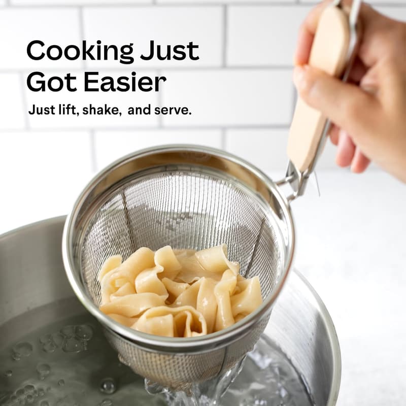 Stainless Steel Noodle Strainer Set for Asian Cooking