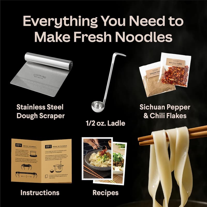 Stainless Steel Noodle Strainer Set for Asian Cooking