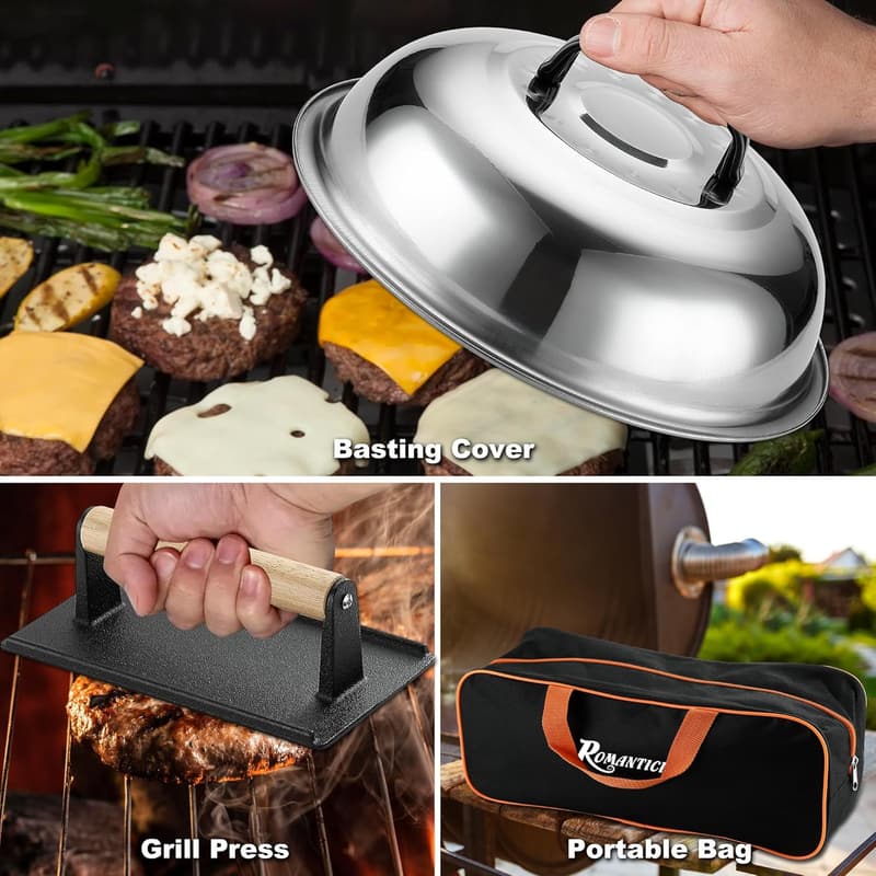 Christmas Griddle Accessories Set - 19pcs Spatula & Scraper