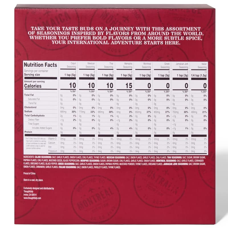 Global Spice Collection Gift Set - 8 International Seasonings