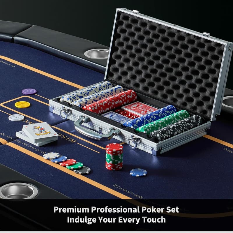 300 Pcs Poker Set with Aluminum Case for Texas Hold'em