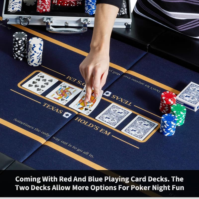 300 Pcs Poker Set with Aluminum Case for Texas Hold'em