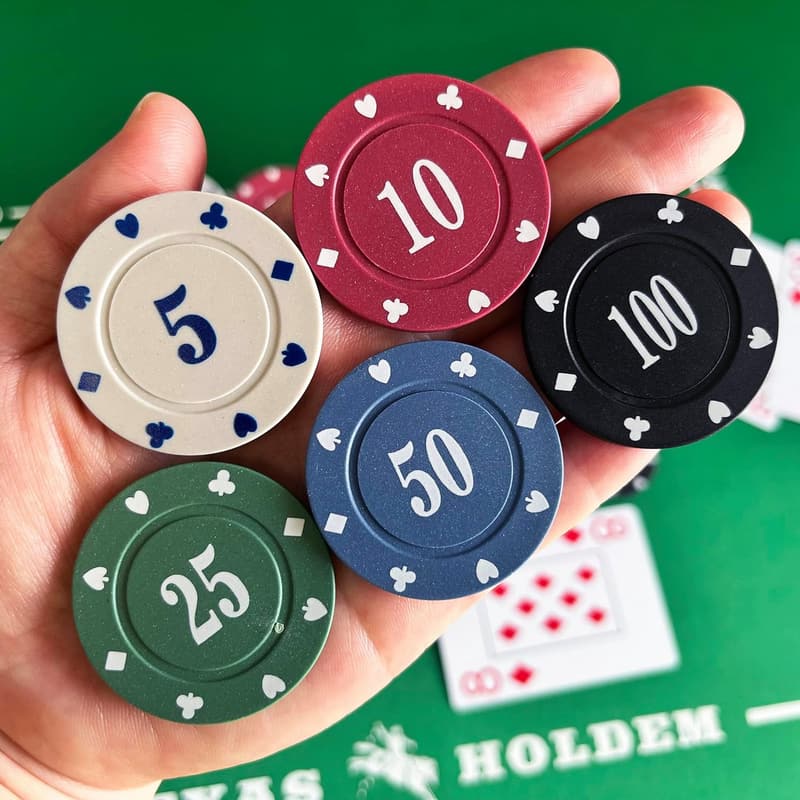 125pcs Plastic Poker Chips Set for Game Night