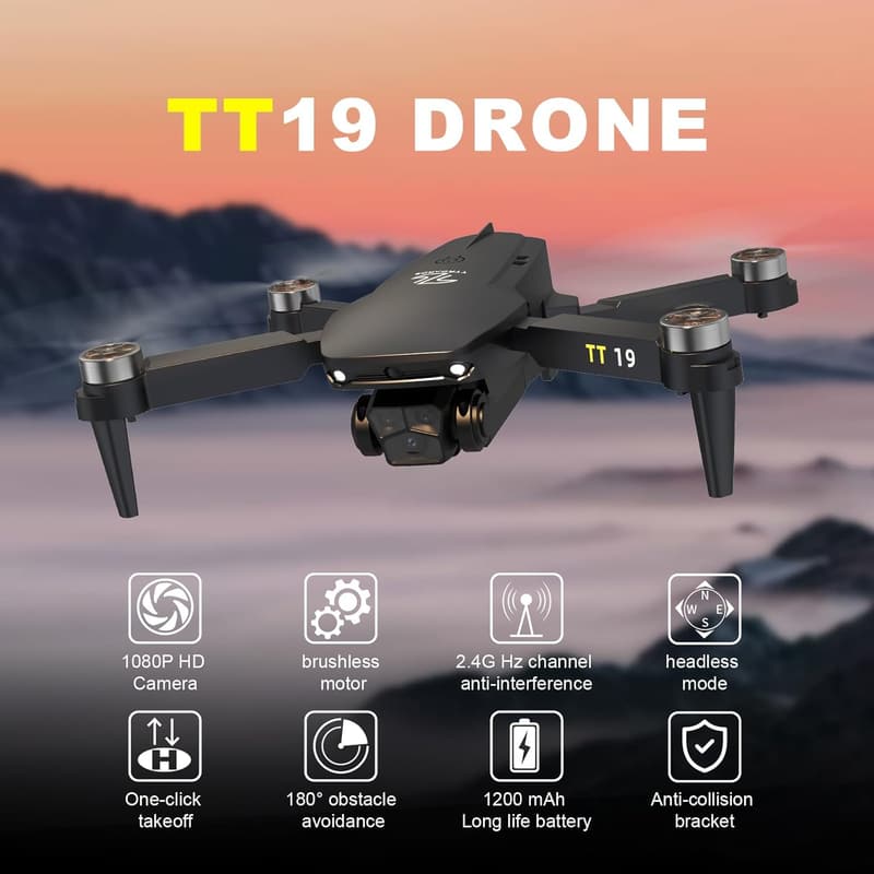 Beginner-Friendly 1080P HD Camera Drone with Obstacle Avoidance