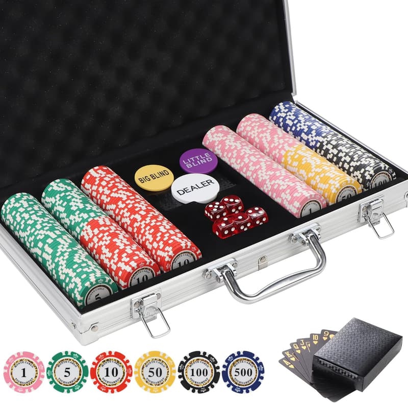 Premium Numbered Poker Chips for Casino Games