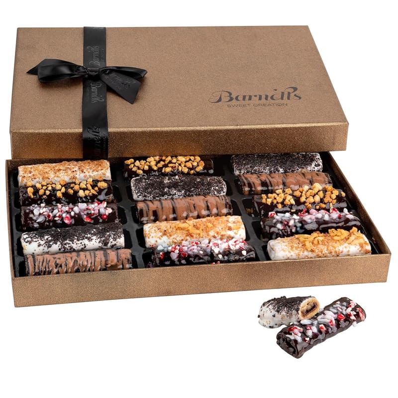 Father's Day Gourmet Chocolate Basket with Cookies for Dad