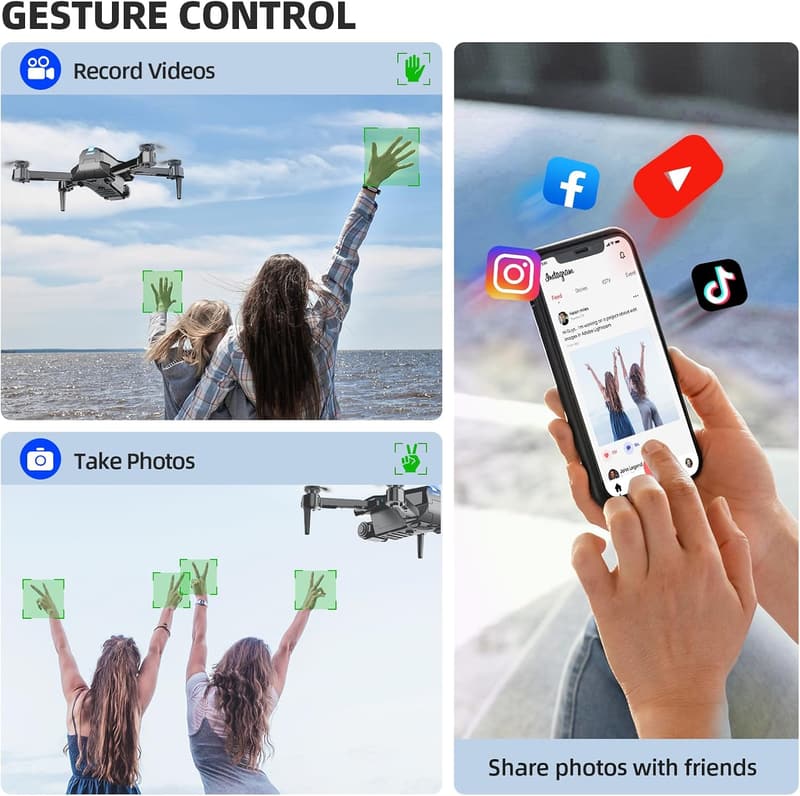 Foldable Mini Drone with 1080P HD Camera for Kids & Beginners