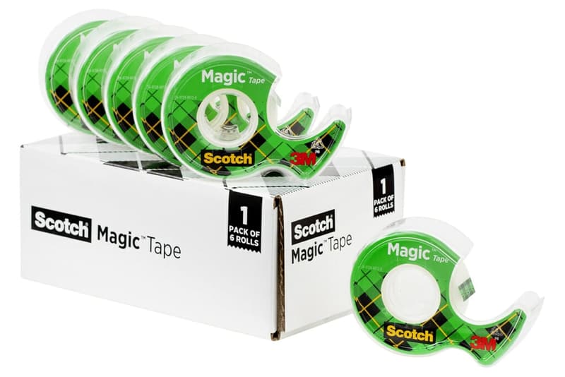 Invisible Scotch Magic Tape, 6 Rolls with Dispensers