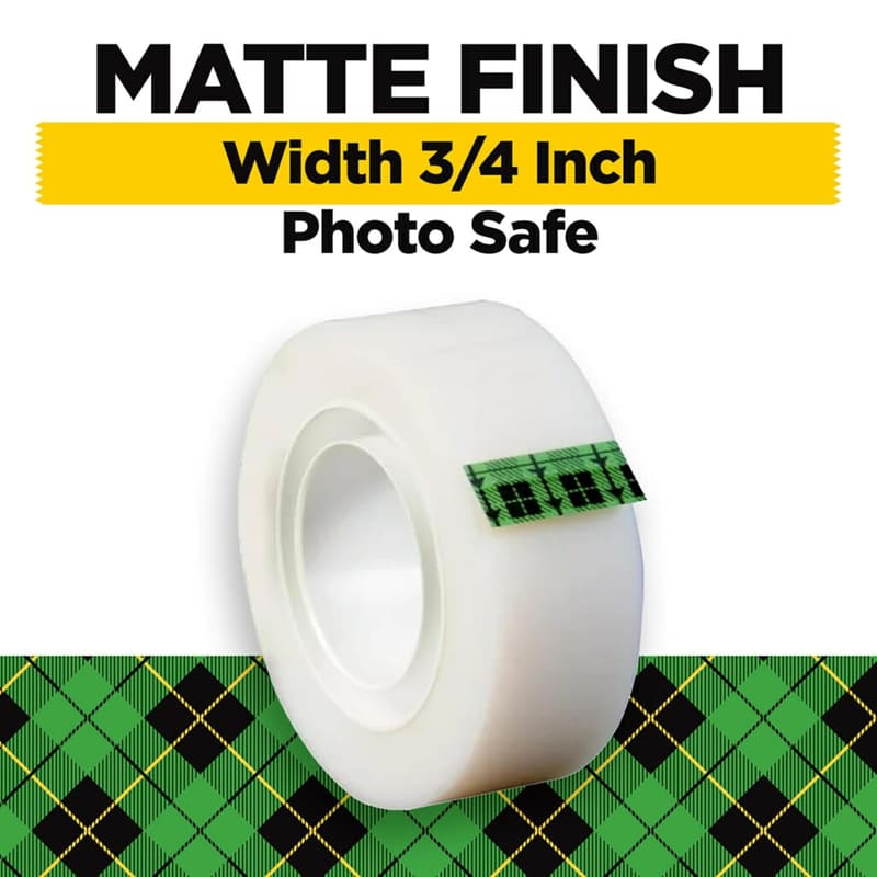 Invisible Scotch Magic Tape, 12 Extra Long Rolls, 3/4 x 1000 Inches