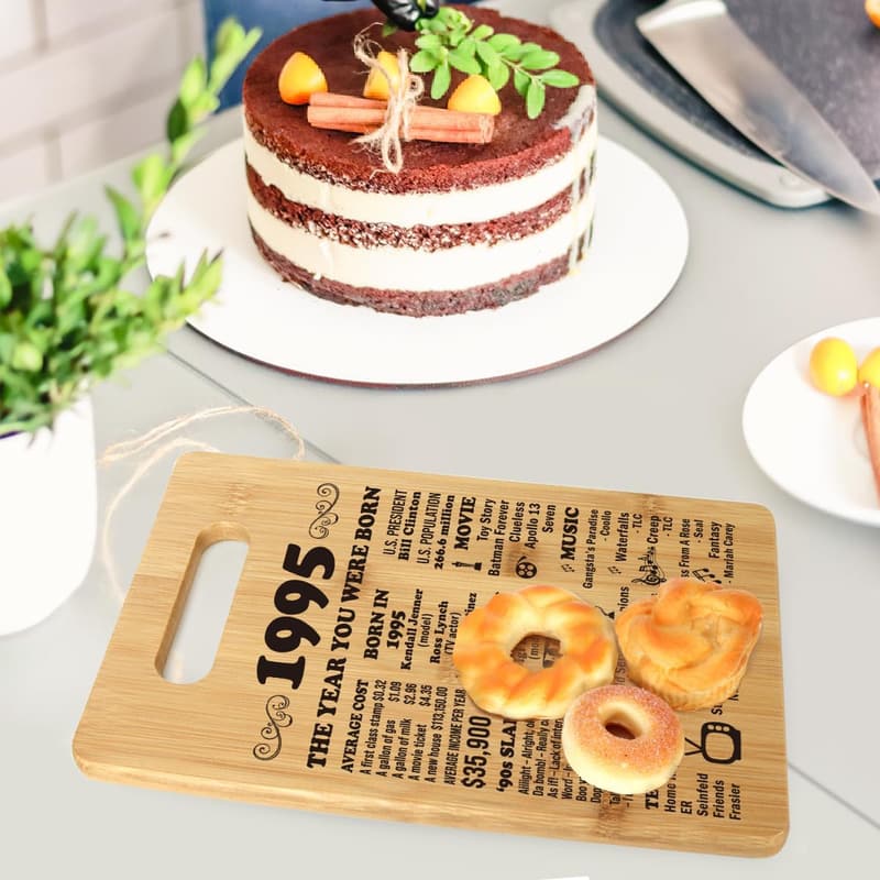30th Birthday Cutting Board Gift for Him & Her