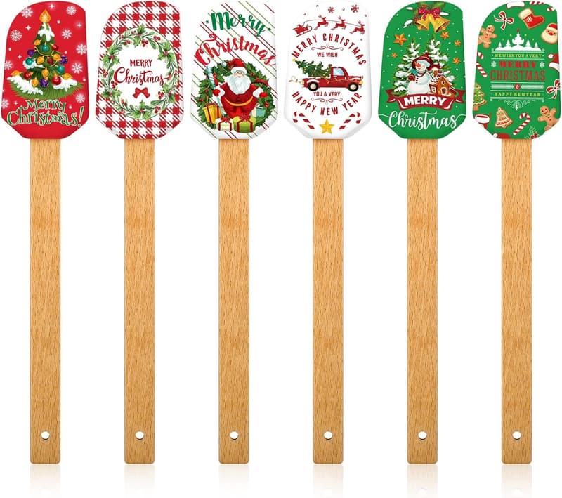 Funny Adjustable Christmas Baking Apron for Couples with Pockets