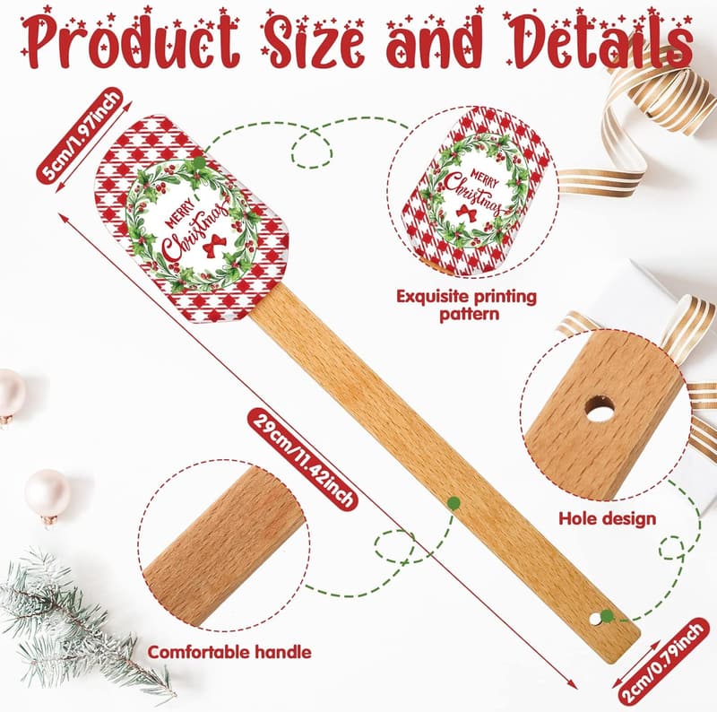 Funny Adjustable Christmas Baking Apron for Couples with Pockets