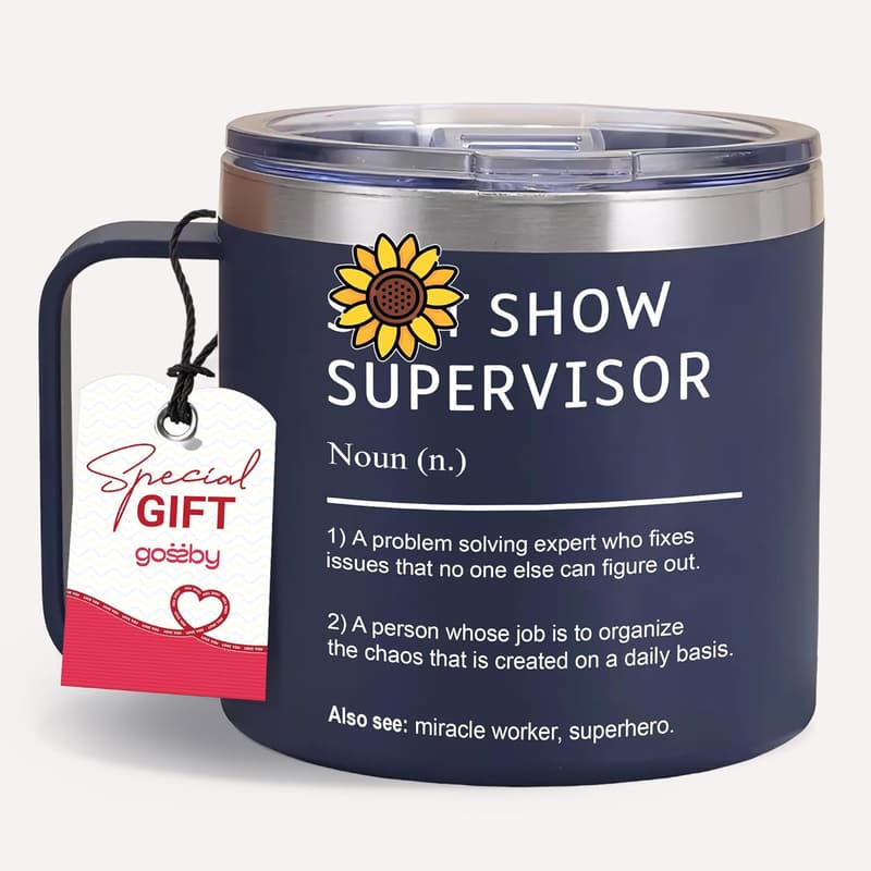 Boss Lady Appreciation Tumbler Mug - Insulated Coffee Cup for Women