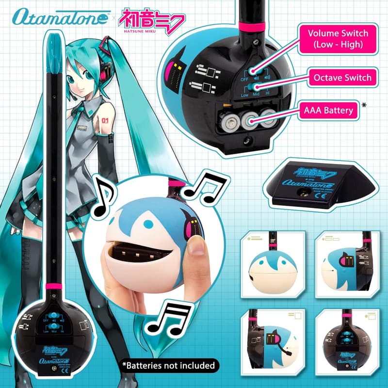 Hatsune Miku Otamatone Portable Synthesizer - Officially Licensed