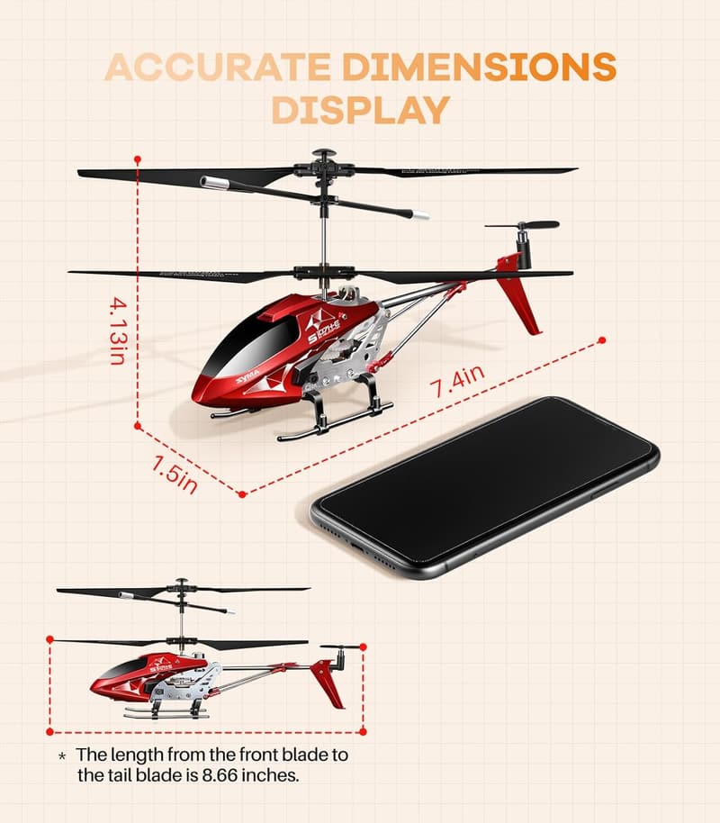Remote Control Helicopter for Kids with Altitude Hold