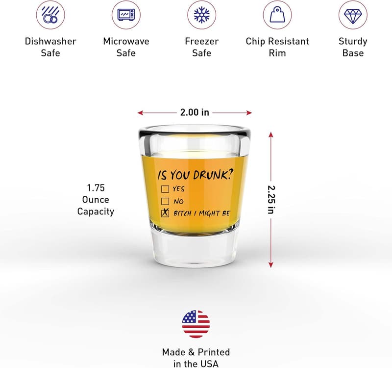 Funny Shot Glasses for Adults - Hilarious Gifts for Friends