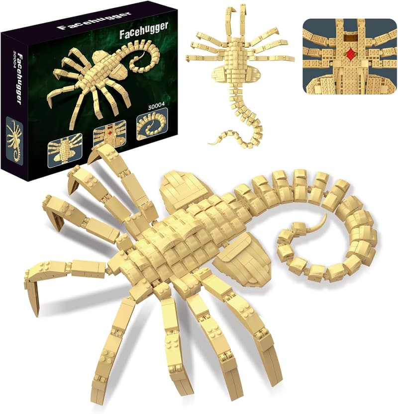 Xenomorph Facehugger Building Kit - Horror Toy for Ages 8+