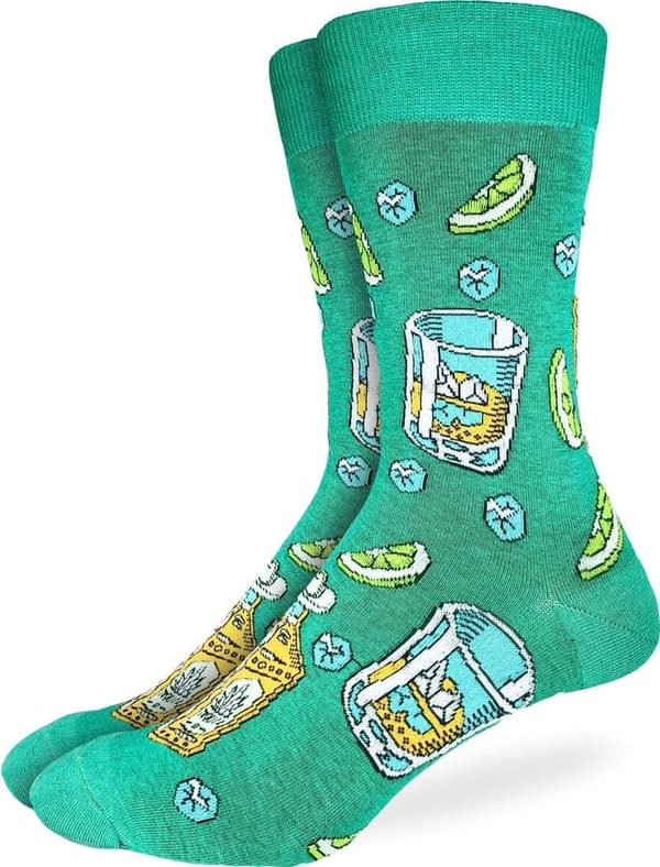 Men's Drinking Socks - Good Luck Design