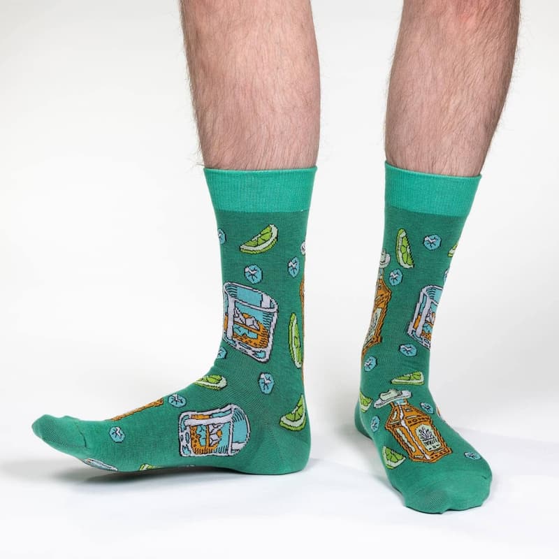 Men's Drinking Socks - Good Luck Design