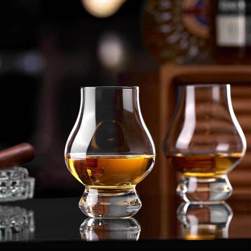 Whiskey Glass Set of 4 - Tasting Glasses for Spirits