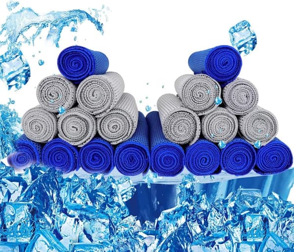 Cooling Towels 20 Pack - Soft, Super Absorbent for Outdoor Activities