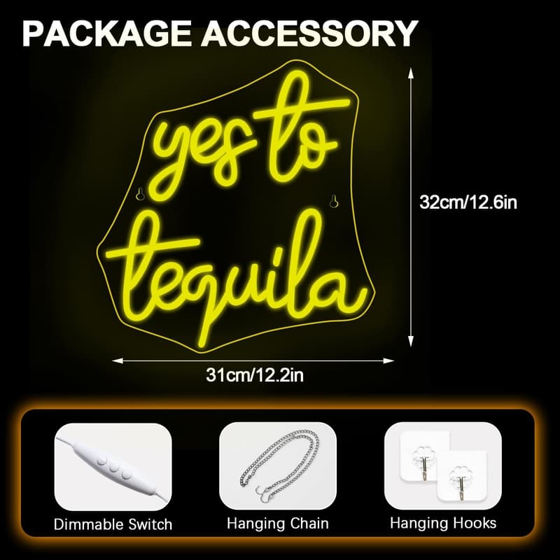 Tequila Bar LED Neon Sign for Men’s Cave and Parties