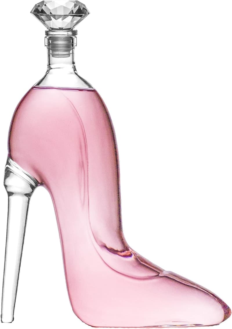 Elegant Heel Stiletto Decanter with Stopper for Women