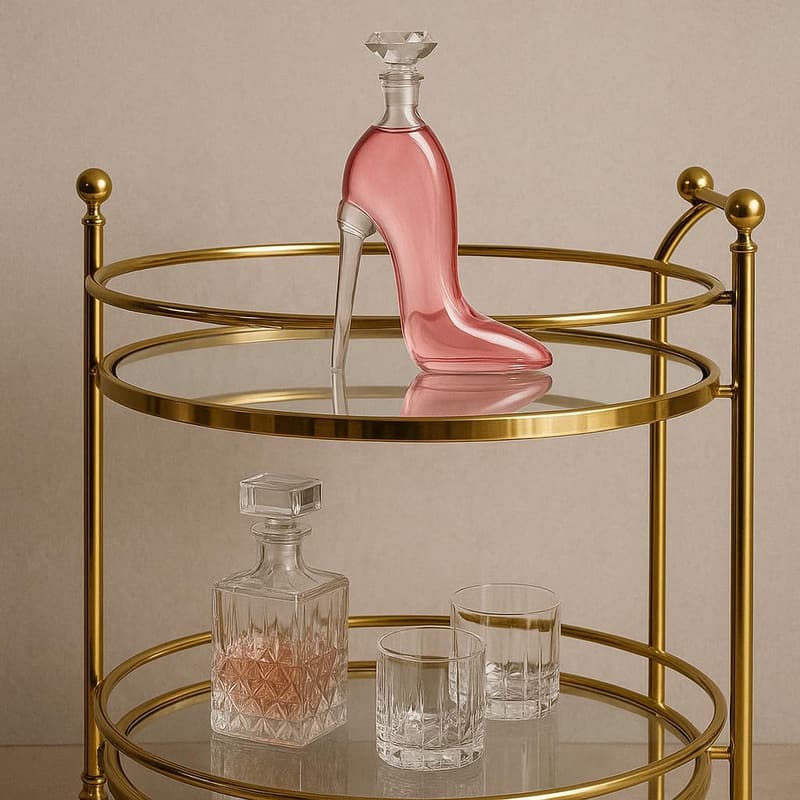 Elegant Heel Stiletto Decanter with Stopper for Women