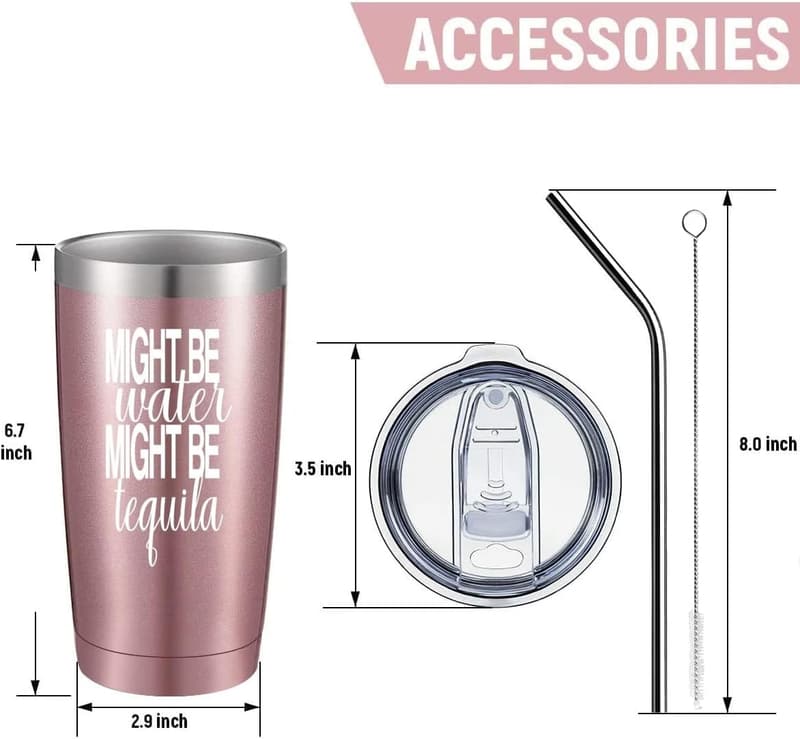 Novelty 20 Oz Insulated Tumblers for Women - Birthday Gift