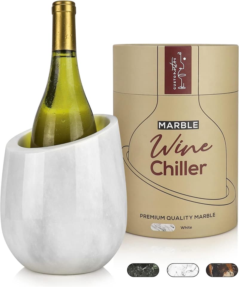 Marble Wine Chiller Bucket – 750ml Cooler with Gift Box