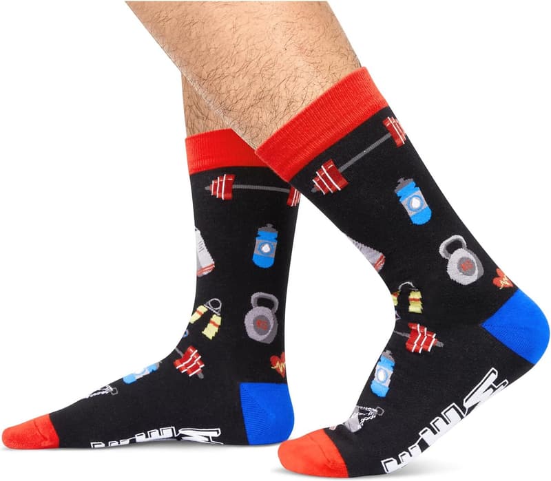 Funny Gym Socks for Men and Women - Weed & Yoga Theme