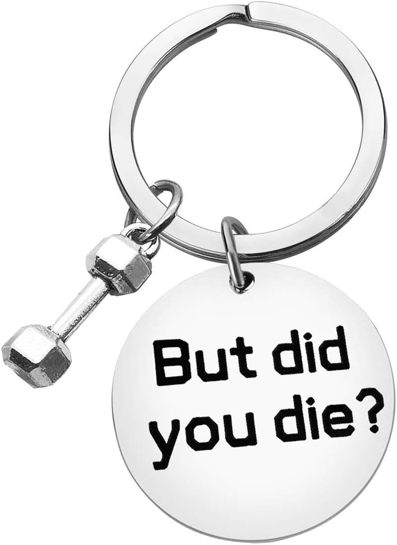 Gym Inspirational Keychain for Fitness Trainers and Friends