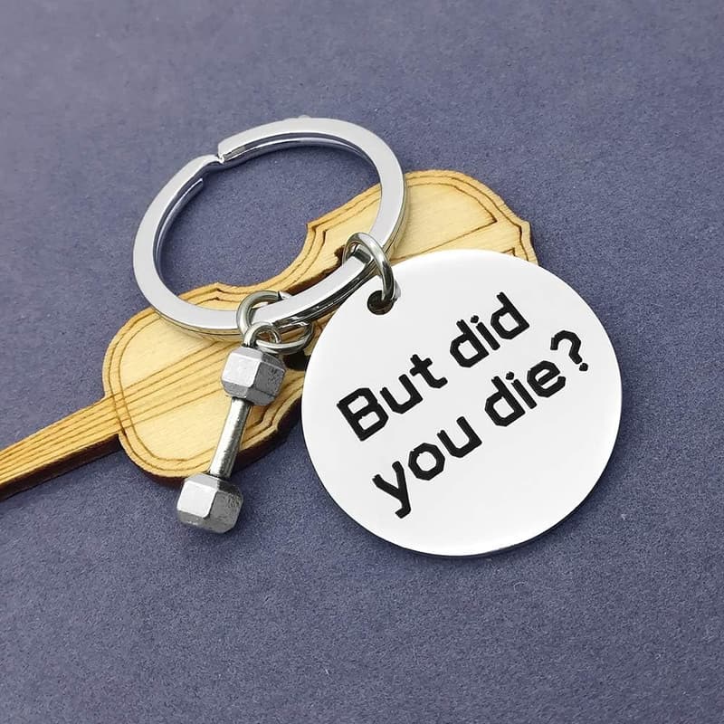 Gym Inspirational Keychain for Fitness Trainers and Friends