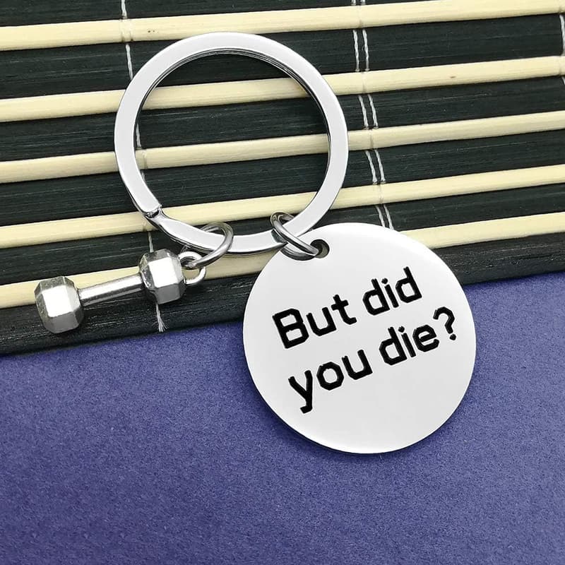 Gym Inspirational Keychain for Fitness Trainers and Friends