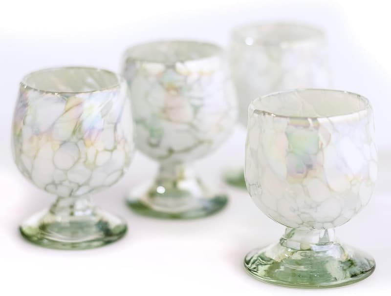 Hand Blown Shot Glass Set - 4 oz Tequila Snifters