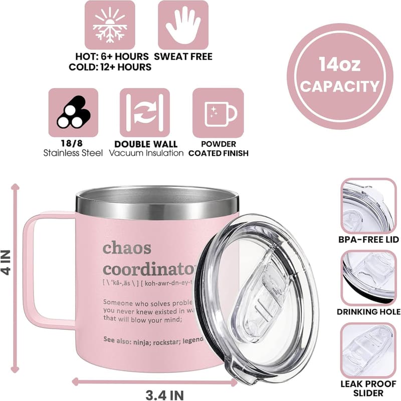 Teacher Appreciation Gift - 14 Oz Coffee Mug for Women