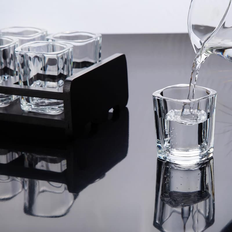 Father's Day 6-Pack Tequila Shot Glass Set with Holder