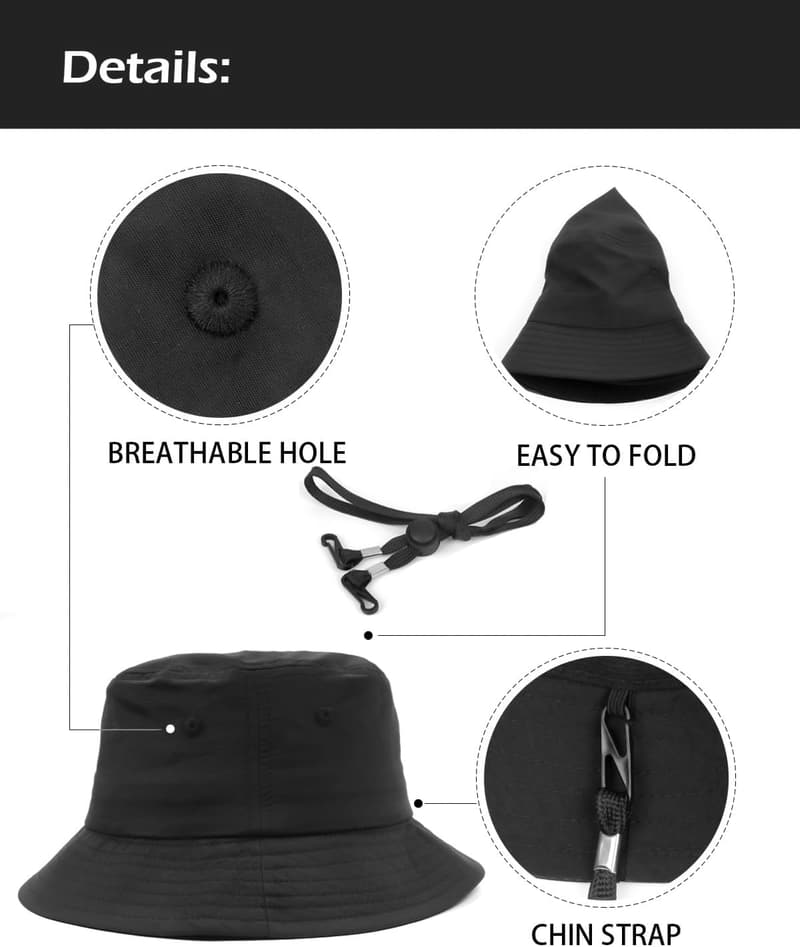 Lightweight XXL Quick-Dry Bucket Hat for Summer Travel