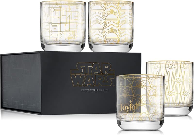 Star Wars Retro Lowball Glasses Set of 4, 10oz Tumbler