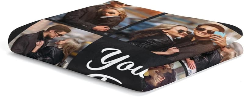 Personalized Photo Blanket for Valentine's Day Gifts
