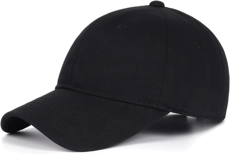 Adjustable XXL Cotton Baseball Cap for Large Heads