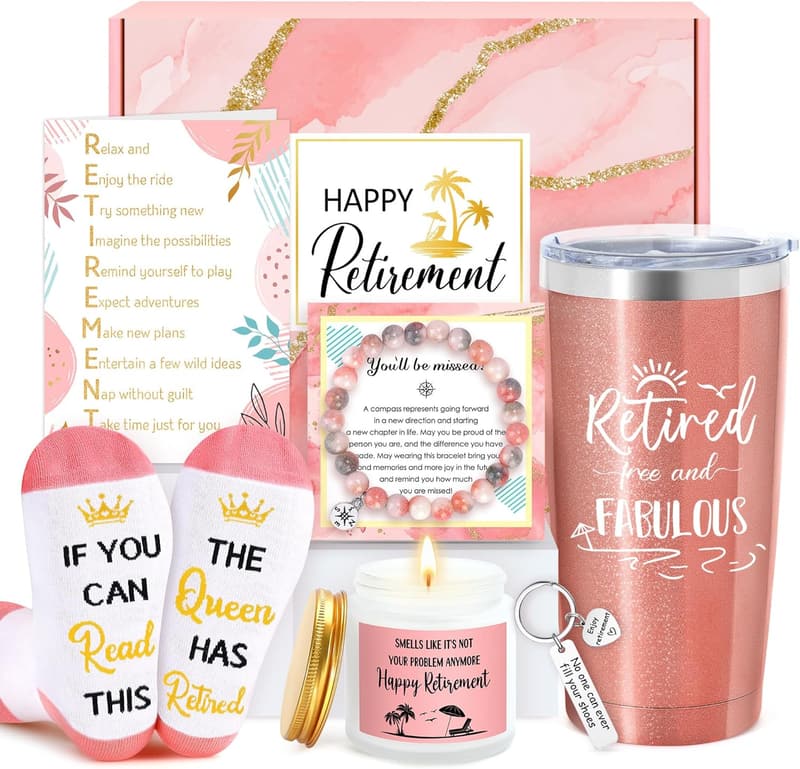 2025 Retirement Gift Basket for Women with 20oz Tumbler